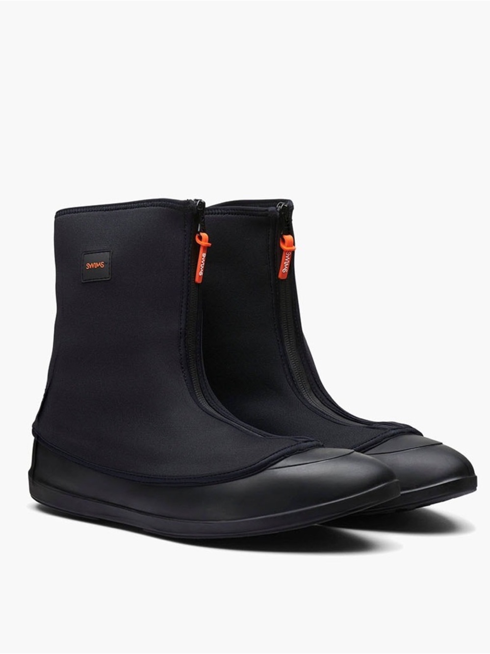 NEW SWIMS Mobster Galosch Water Resistant Ove Boot Zip Closure Black